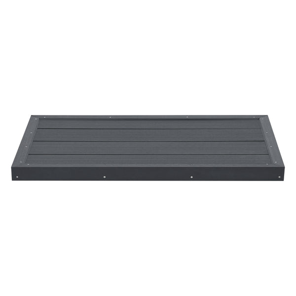 WPC bundplade Nürtingen til solbruser 101x63x5.5cm [en.casa]