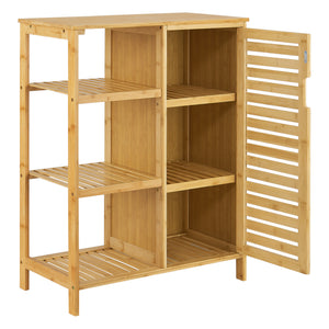 Badeværelsesskab Vetlanda bambus 87x66x33 cm [en.casa].