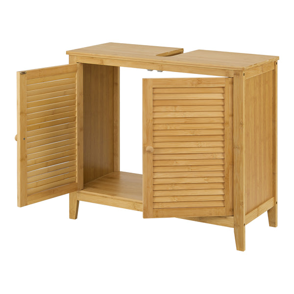 Bambus håndvask underskab Värmdö 60x67x30cm [en.casa].