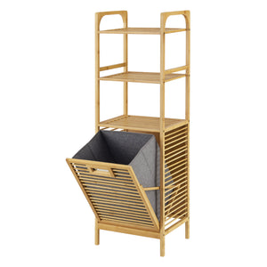 Vasketøjsstativ i bambus Tidaholm 118x39,5x30,5cm [en.casa].