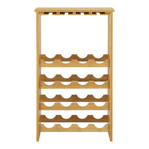 Vinreol i bambus Fetlar 84,8 x 50 x 24 cm [en.casa].