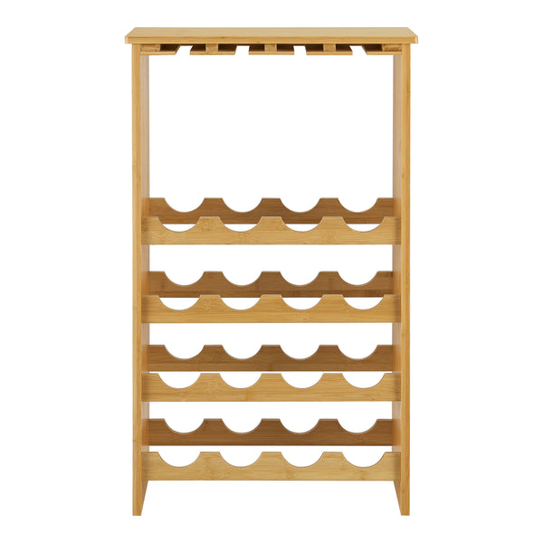 Vinreol i bambus Fetlar 84,8 x 50 x 24 cm [en.casa].
