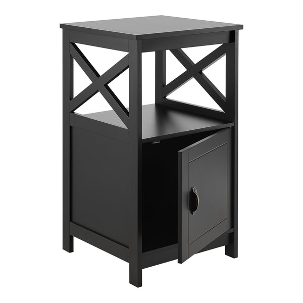 Sidebord Utajärvi sofabord 74x40x40cm sofabord sort [en.casa].