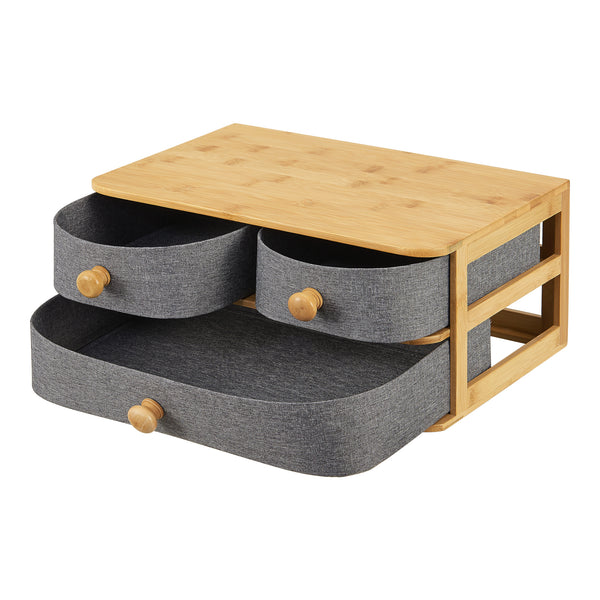 Mäntsälä bambus skrivebordsarrangør [en.casa].