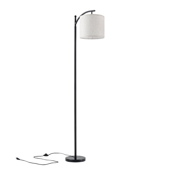 Coventry gulvlampe sort/beige [lux.pro].