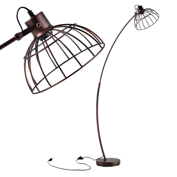 Portsmouth gulvlampe rustbrun [lux.pro].