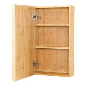 Ikorfat spejlskab 60,5 x 35 x 14 cm naturlig bambus [en.casa].