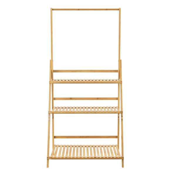 Brändö 3-etagers plantestige 144 x 70 x 39,5 cm bambus [en.casa].