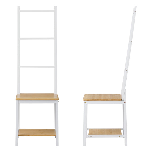 Herretjener Juuka 133x40x42 cm Frakkeholder bambus [en.casa]