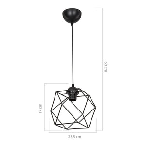 Pendellampe Brentwood E27 metal sort [lux.pro].