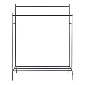 Knagerække Bramming med to knagerækker 147 x 116 x 54 cm sort [en.casa]