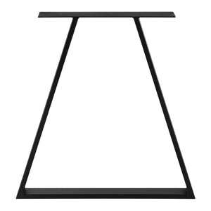 Lyngby bordstel sæt af 2 stål 72x55cm sort [en.casa]