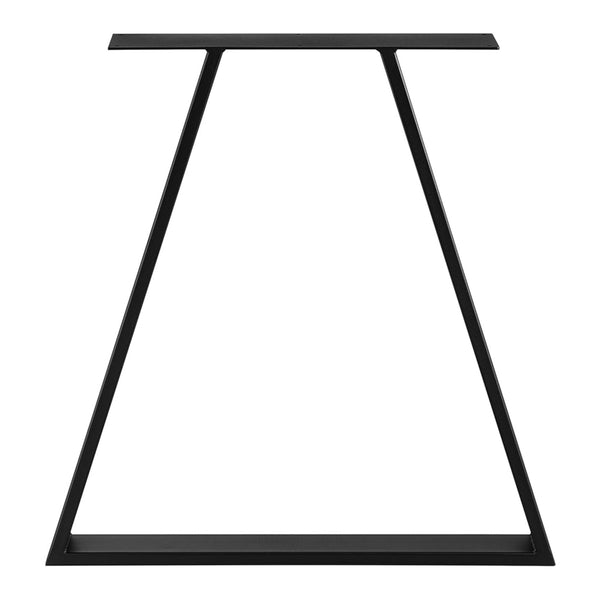 Lyngby bordstel sæt af 2 stål 72x55cm sort [en.casa]