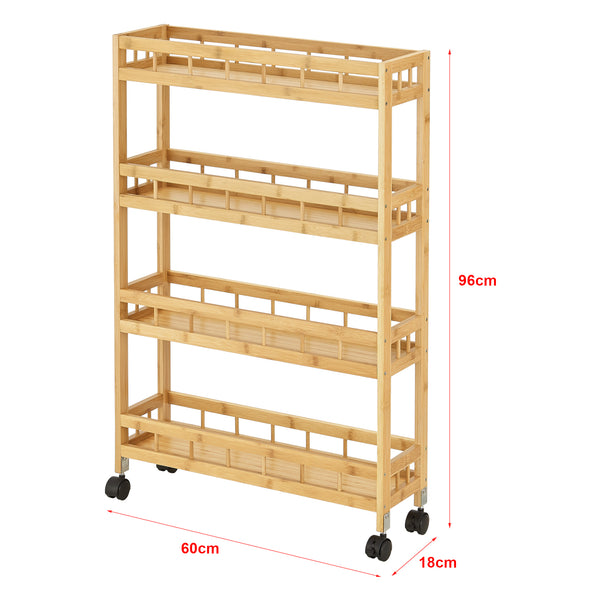 Pyhäjoki trolley 96 x 60 x 18 cm natur [en.casa].
