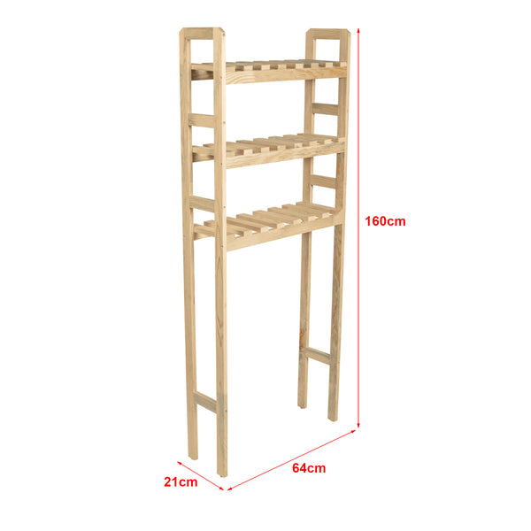 Vaskemaskinehylde Alslev 160x64x21cm [en.casa].