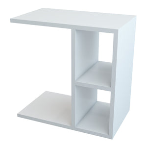 Sidebord Ravnsborg 50x50x30 cm hvid [en.casa].