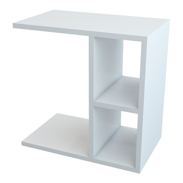 Sidebord Ravnsborg 50x50x30 cm hvid [en.casa].