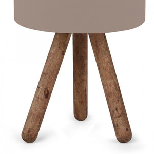 Preston bordlampe træ 1xE27 sandfarvet [lux.pro].