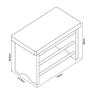 Skammel Ryslinge op til 100 kg bambus [en.casa].