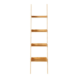 Göinge stigehylde med 4 bambushylder [en.casa].