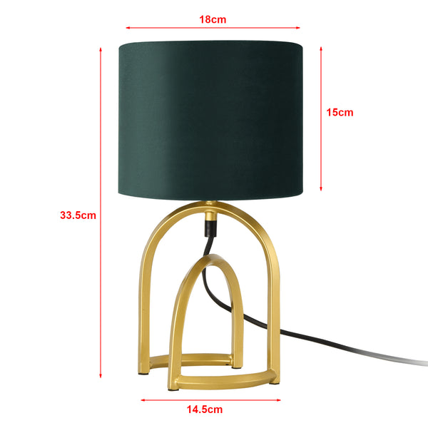 Smethwick bordlampe mørkegrøn [lux.pro].