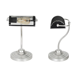 Bordlampe Ditton sølv/sort [lux.pro]