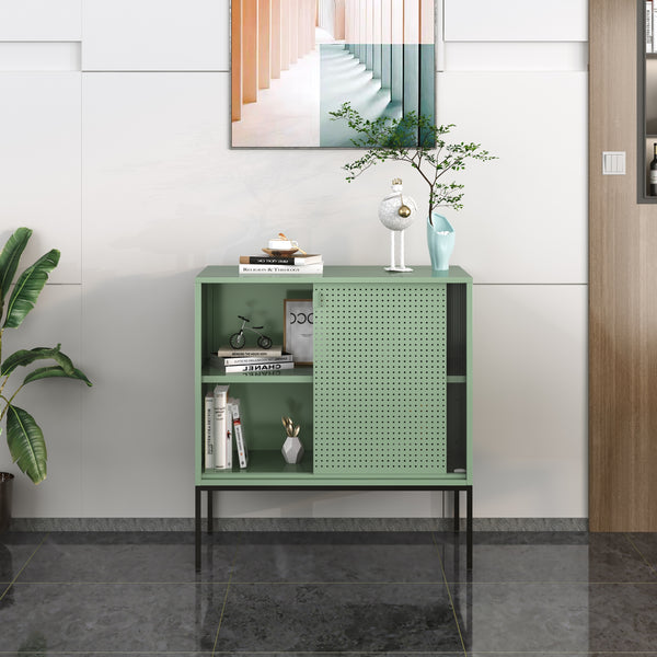Skænk Eidsvoll 80x45x85cm grøn [en.casa].