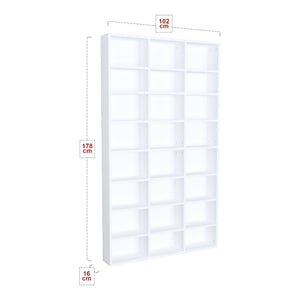 Askvoll bogreol 178x102x16cm Hvid [en.casa].