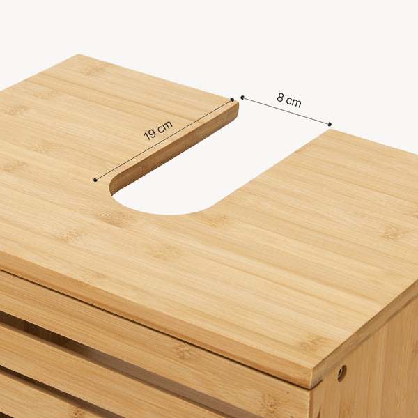 Vaskeskab Iveland 60x40x30cm bambus [en.casa]