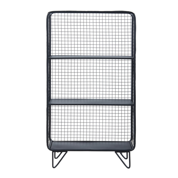 Stående hylde Volda metal 90x50x19 cm [en.casa].