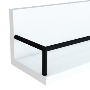 Væghylde Grue sæt af 2 hvid/sort [en.casa].