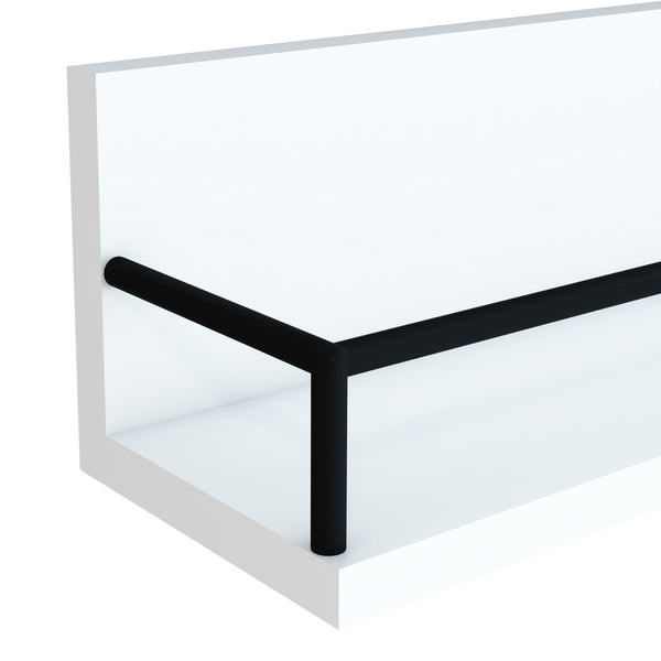 Væghylde Grue sæt af 2 hvid/sort [en.casa].