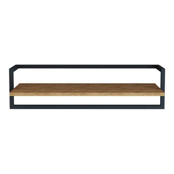 Vægknagerække Evje 80x30x20cm træfarver/sort [en.casa].