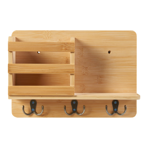 Giske væghylde 33x8x22 cm bambus [en.casa].