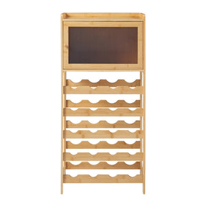 Vinreol Gjerstad 100x47x28cm bambus natur [en.casa].