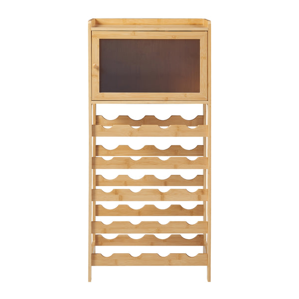 Vinreol Gjerstad 100x47x28cm bambus natur [en.casa].