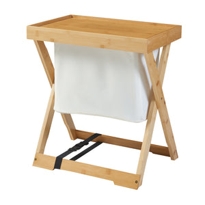Hattfjelldal picnicbord 53x48x32cm bambus [en.casa].