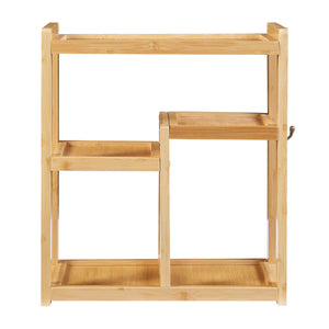 Badeværelseshylde Höör 42x37x17 cm bambus [en.casa].