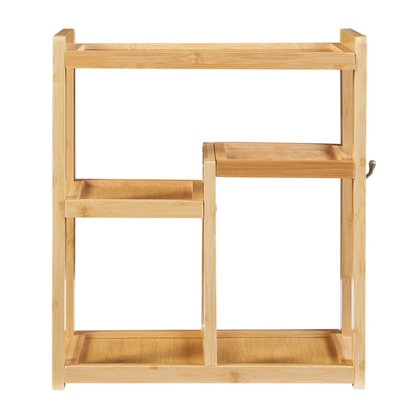 Badeværelseshylde Höör 42x37x17 cm bambus [en.casa].
