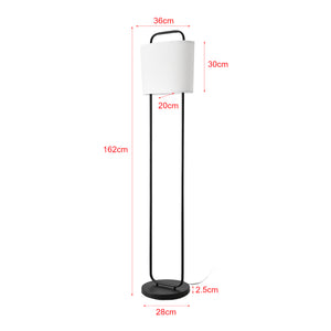 Gulvlampe Meløy Sort/Hvid [lux.pro]