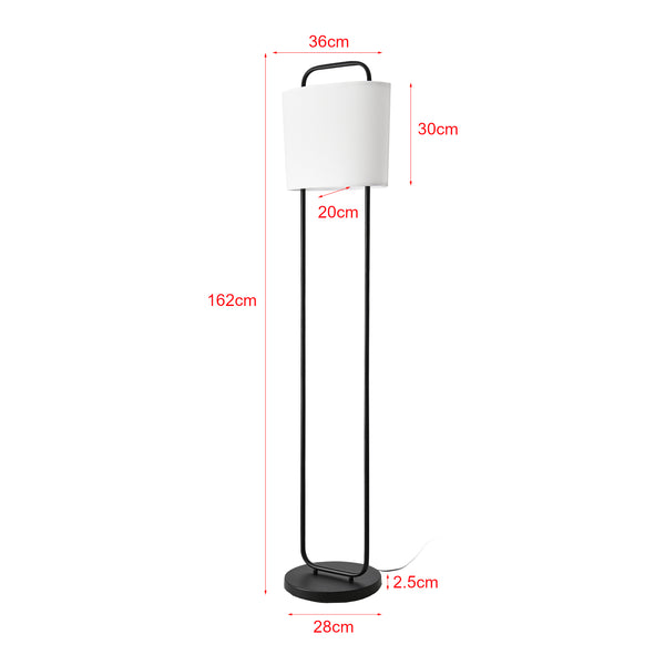 Gulvlampe Meløy Sort/Hvid [lux.pro]