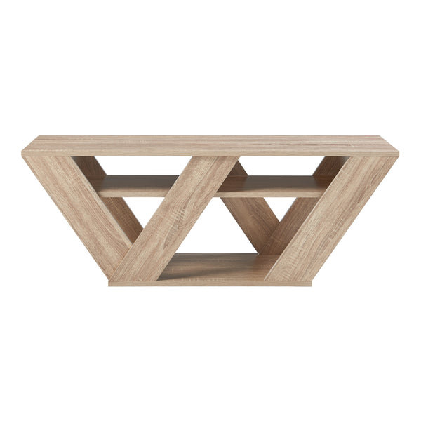 TV-bord Nome 110x30x40cm egetræslook [en.casa].
