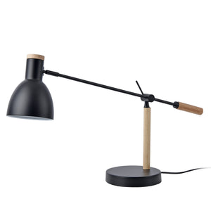Watford bordlampe sort/træfarver [lux.pro].