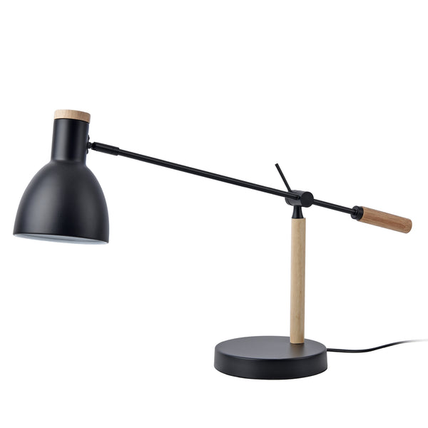 Watford bordlampe sort/træfarver [lux.pro].