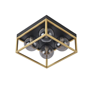 Widnes loftslampe sort/guldfarvet [lux.pro]