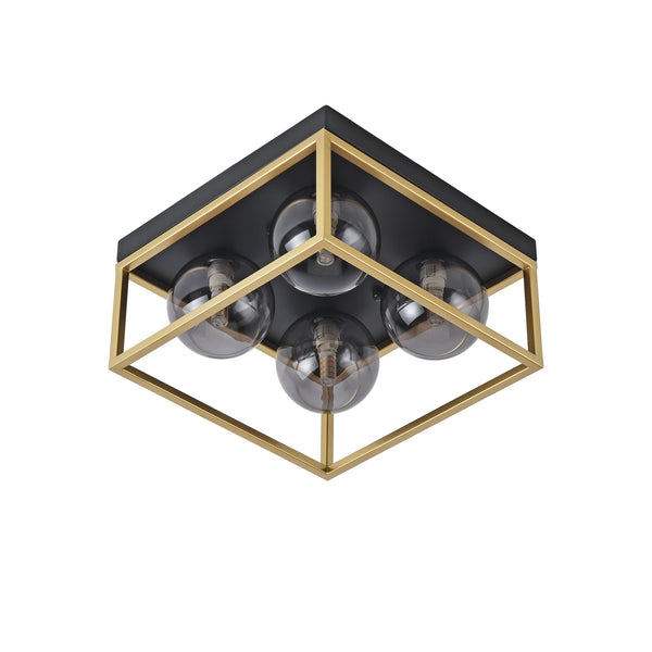 Widnes loftslampe sort/guldfarvet [lux.pro]