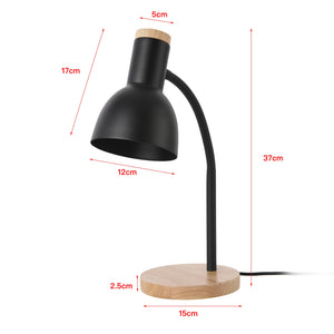 Woodley bordlampe sort [lux.pro].