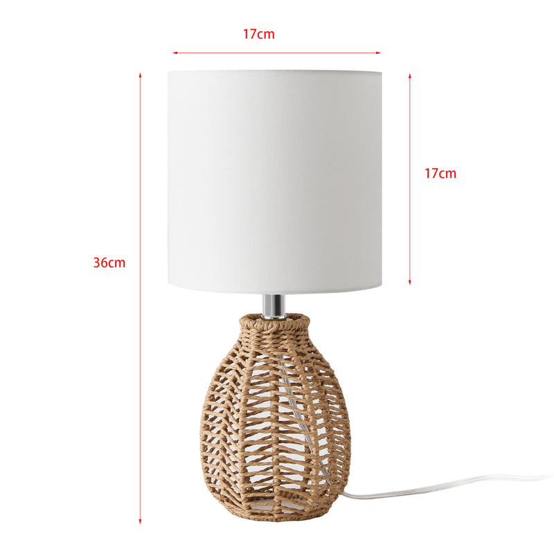 Målskitse Alfreton bordlampe hvid [lux.pro].