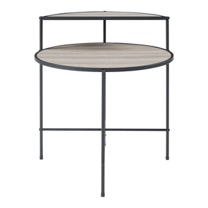 Sidebord Fyresdal sort/eg-look [en.casa].