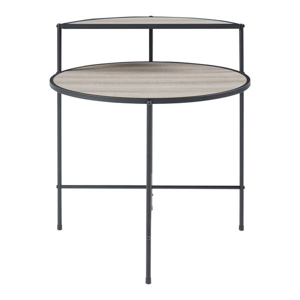 Sidebord Fyresdal sort/eg-look [en.casa].